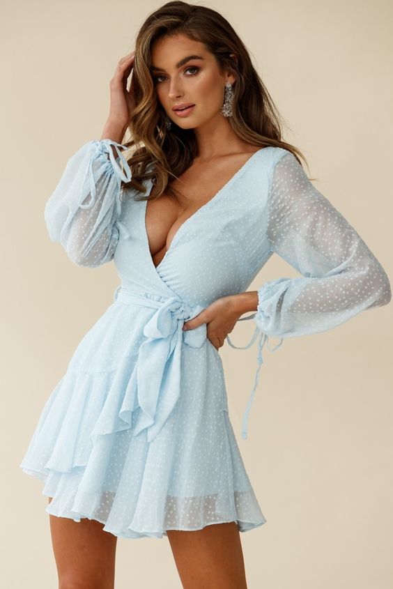 kerry layered balloon sleeve dress